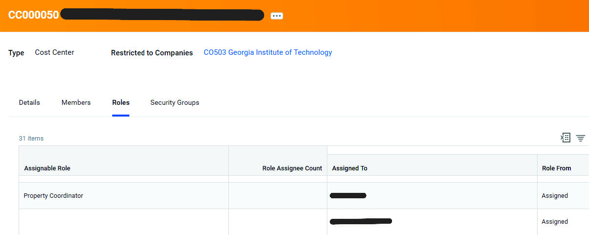 Assignable Role Screenshot